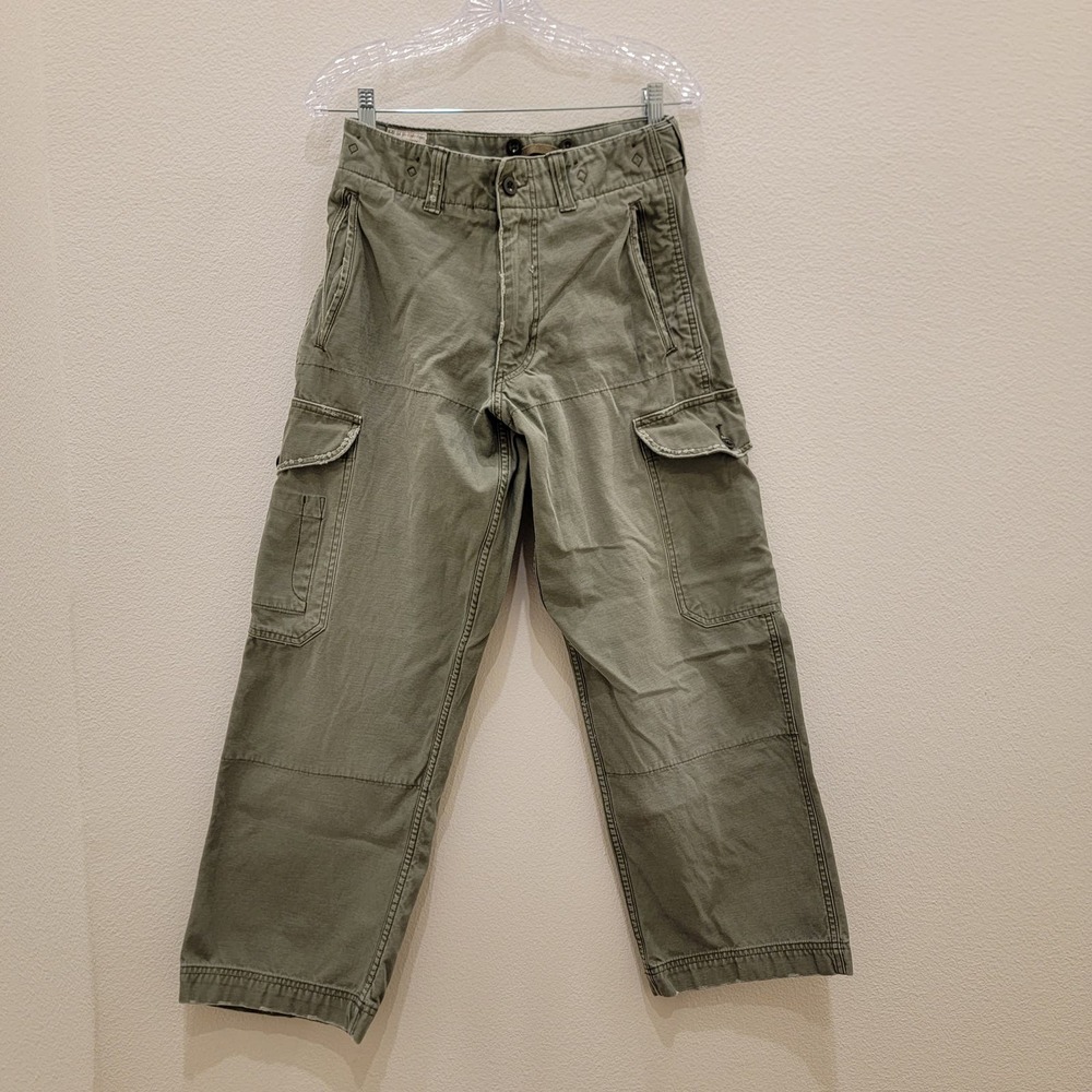 American Eagle Olive Green Cargo Utility Baggy Pants 28x30